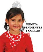 PEINETA PEQUEÑA - 0.60 € Y MEDIANA 1.60 € , PENDIENTES - 2.95 € , COLLAR - 2.85 € / DISPONIBLE EN VARIOS COLORES